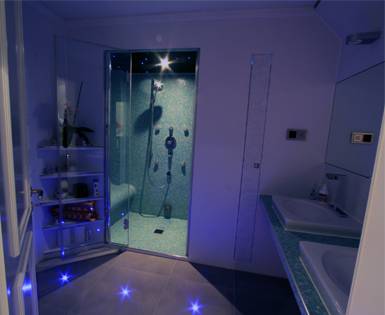 Customised construction private bathroom with steam shower Customised construction private bathroom with steam shower